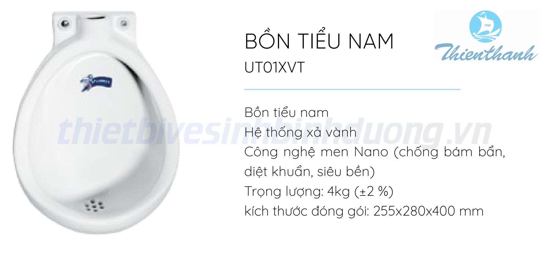 Bồn tiểu nam Thiên Thanh UT01XVT